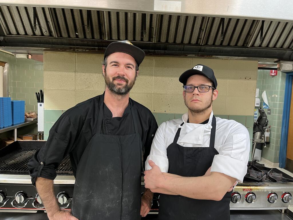 Chef Tim (r) and Chef Brandon